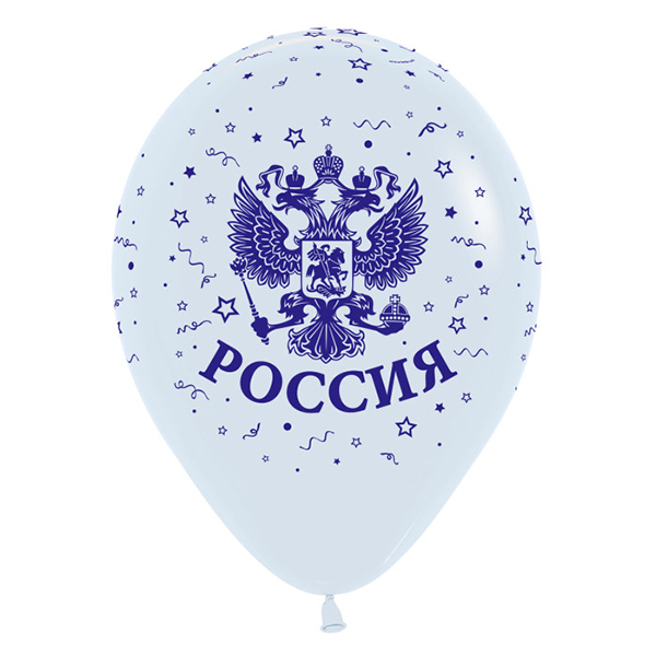 Шар 30 см Россия 4 дизайна Ассорти Пастель — изображение 5