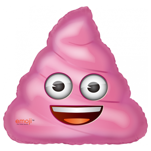 Шар 89 см Фигура Мороженое Emoji Розовый