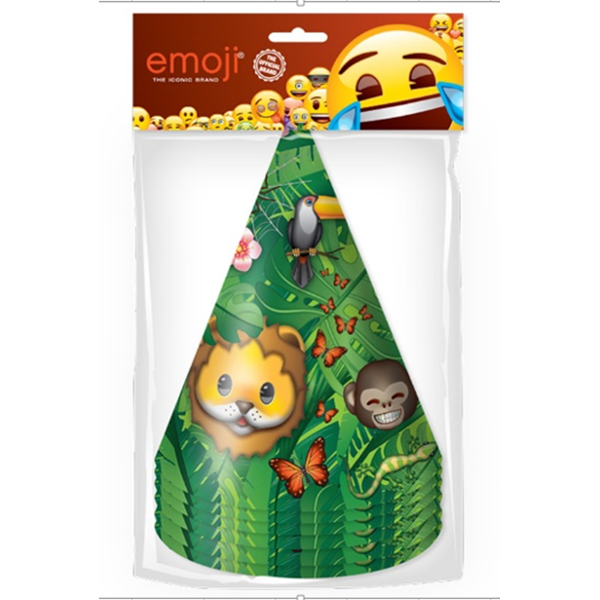 Колпаки Смайл Emoji Джунгли 6 штук