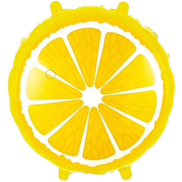 Шар 46 см Круг Лимон Желтый
