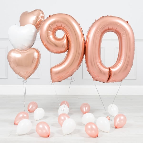 Комплект Розовое Золото и Белый на 90 лет