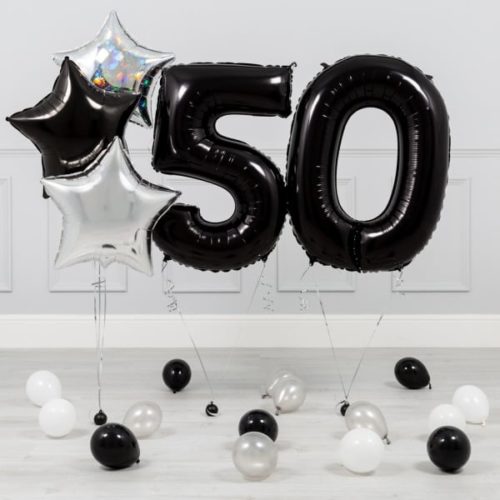 Комплект Черный и Серебро на 50 лет