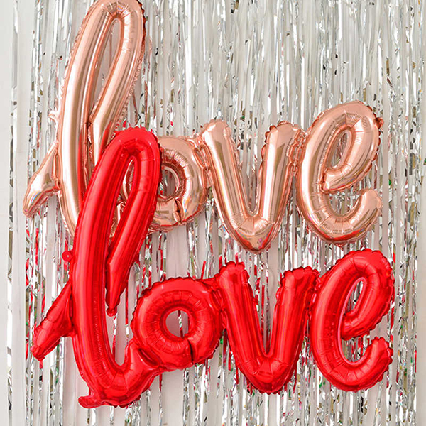 Комплект шаров Надпись Love 56 см 2 штуки микс