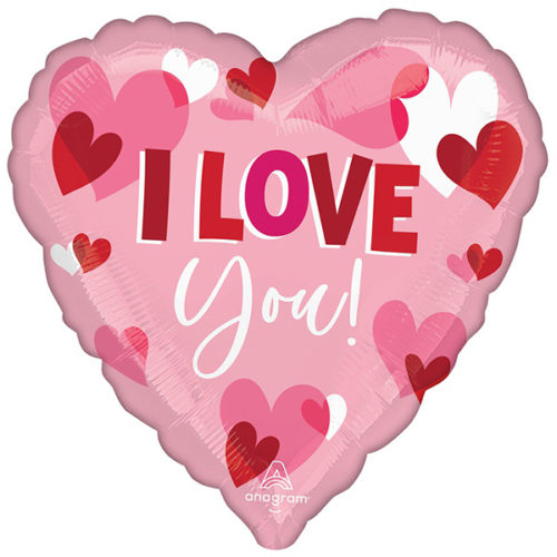 Шар 71 см Сердце ILY Сердца парящие