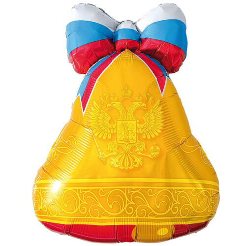 Шар 75 см Фигура Колокольчик триколор