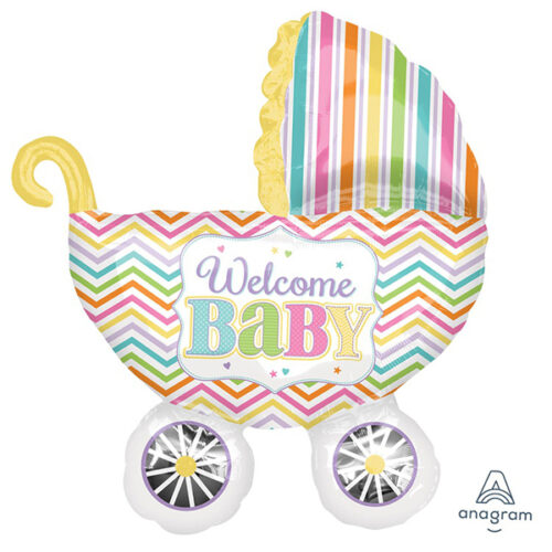 Шар 78 см Фигура Коляска детская BABY