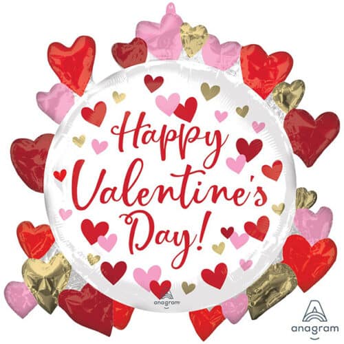 Шар 66 см Фигура HVD В окружении сердец