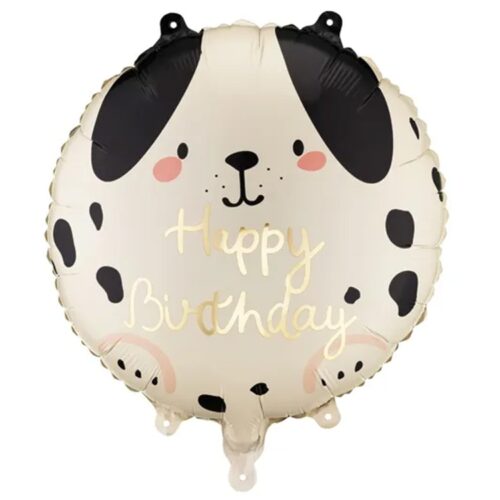 Шар 46 см Круг Собачка HAPPY BIRTHDAY