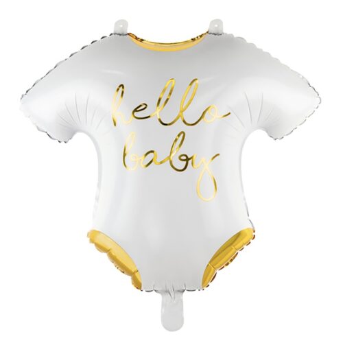 Шар 51 см Фигура Боди HELLO BABY Белый