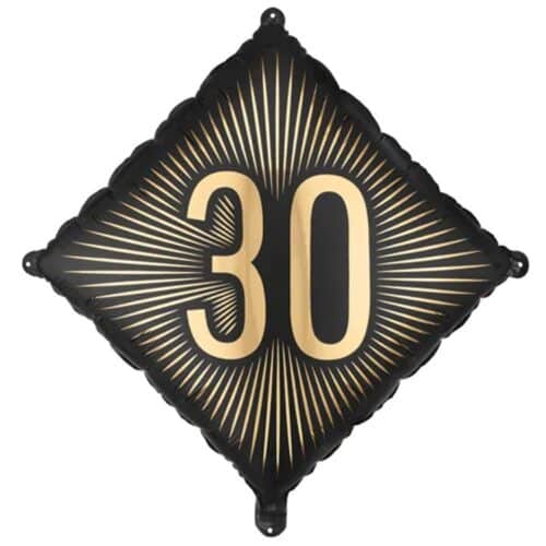 Шар 58 см Фигура РОМБ 30 Черный Золото