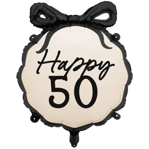 Шар 58 см Фигура ШАР с бантом HAPPY 50