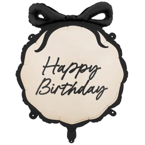 Шар 58 см Фигура ШАР с бантом HAPPY BIRTHDAY
